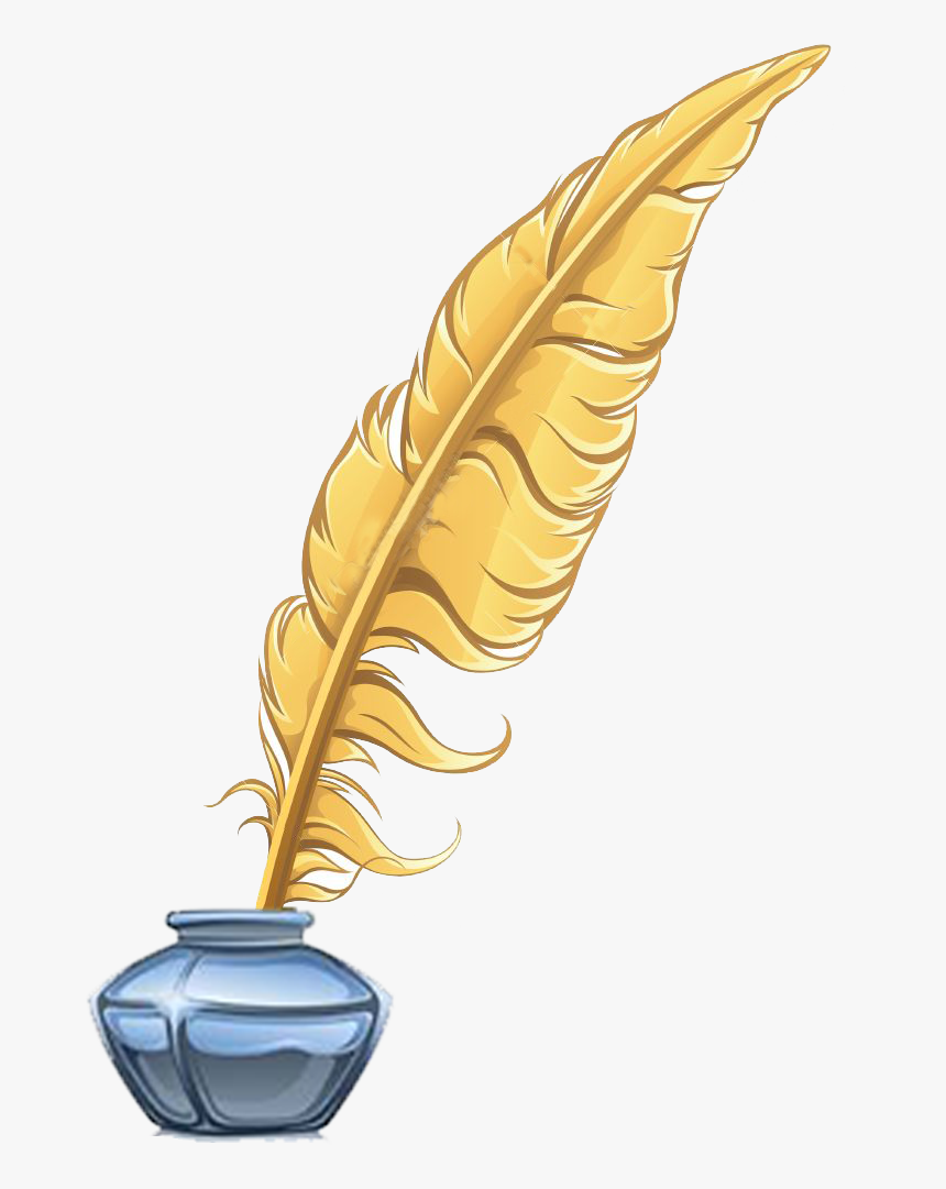 Ink Pot And Feather, HD Png Download