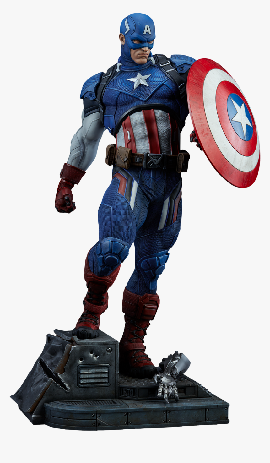 Captain America Premium Format Statue, HD Png Download