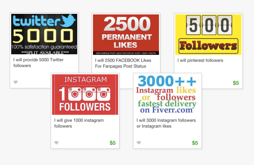 Buy Followers On Fiverr For 5 Bucks - Twitter, HD Png Download