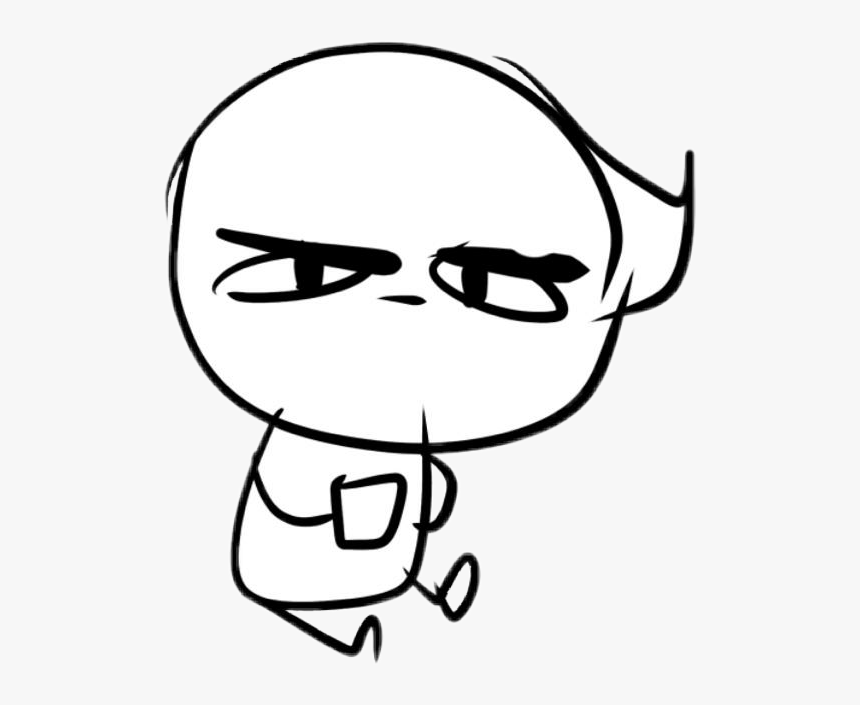 #meme #girl #momos #memeface #funny #gracioso #caragraciosa - Line Art, HD Png Download