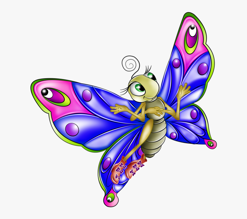Transparent Rocks Cartoon - Green Butterfly Clipart Png, Png Download