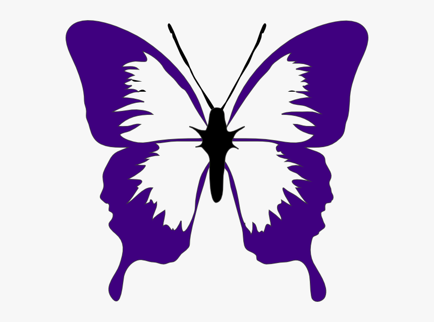 Purple Butterflies Clip Art Purple Butterflies Clip - Purple Butterfly