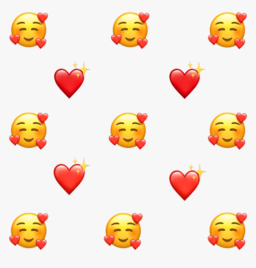 #emoji #love #heart #sparkle #background #cute #gorgeous - Smiley, HD Png Download