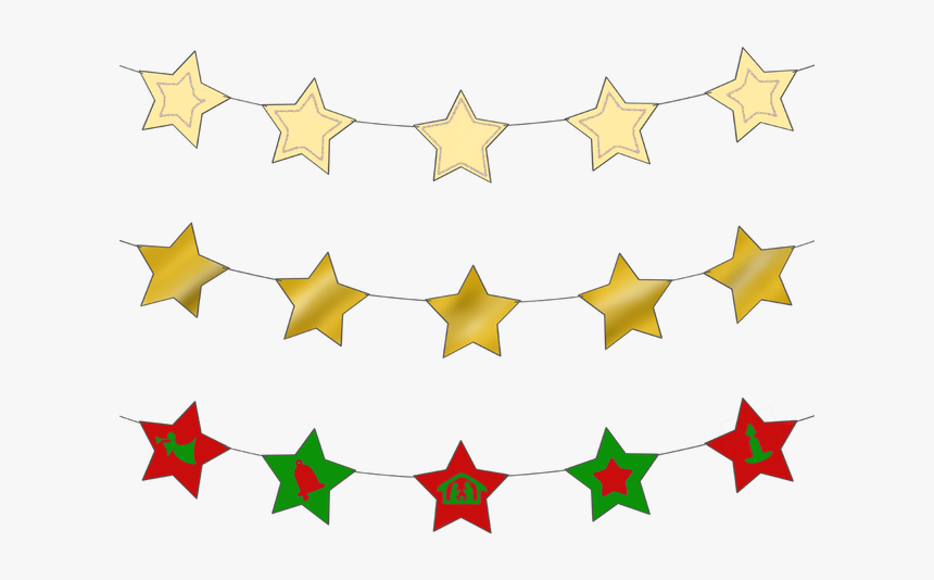 Star Magic Activities - Gold Star Bunting Clipart, HD Png Download