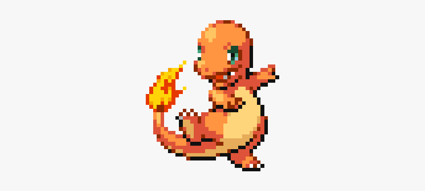 Ace E Emel - Charmander Cross Stitch Pattern, HD Png Download