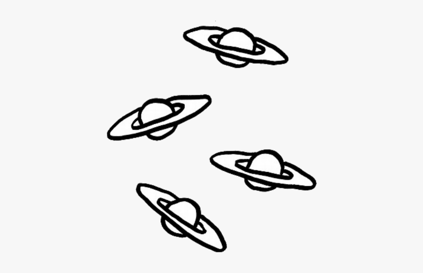 #outline #planets #tumblr #overlay #black #space #sticker - Don T Fucking Care, HD Png Download