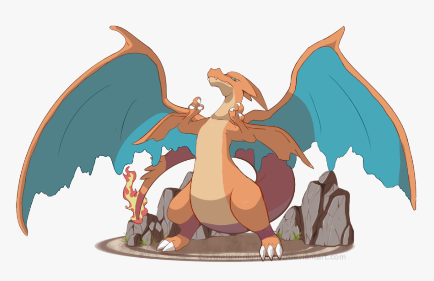 Female Mega Charizard Y, HD Png Download