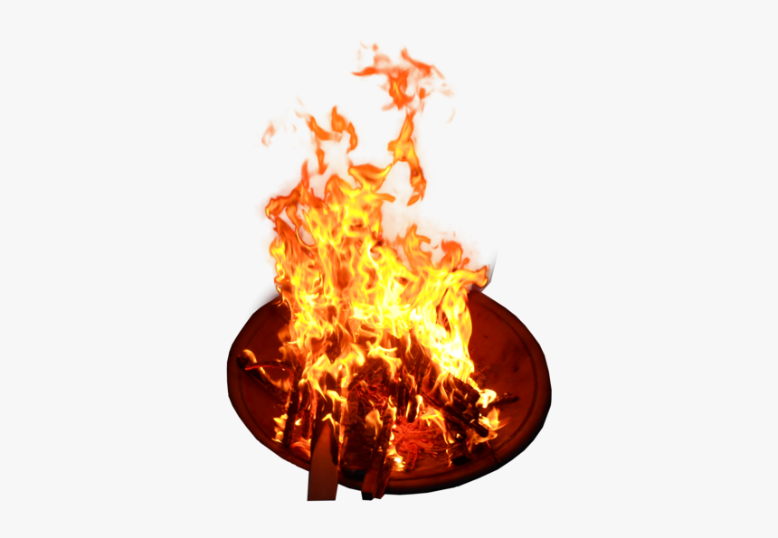 Wood Burning Fire Png, Transparent Png