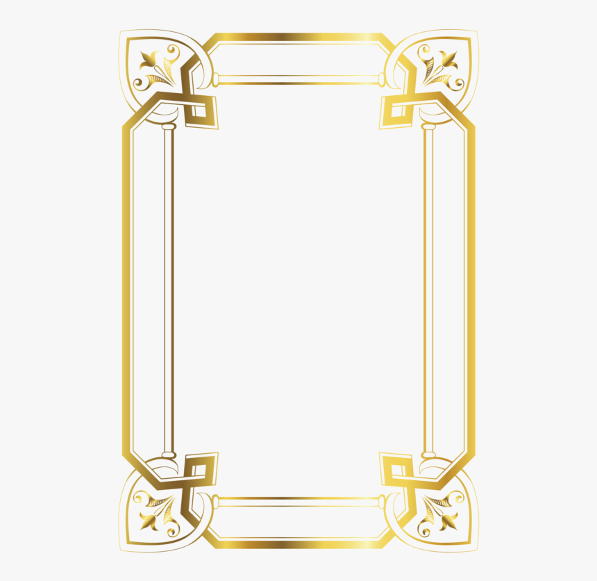 Gold Frame Border Png, Transparent Png