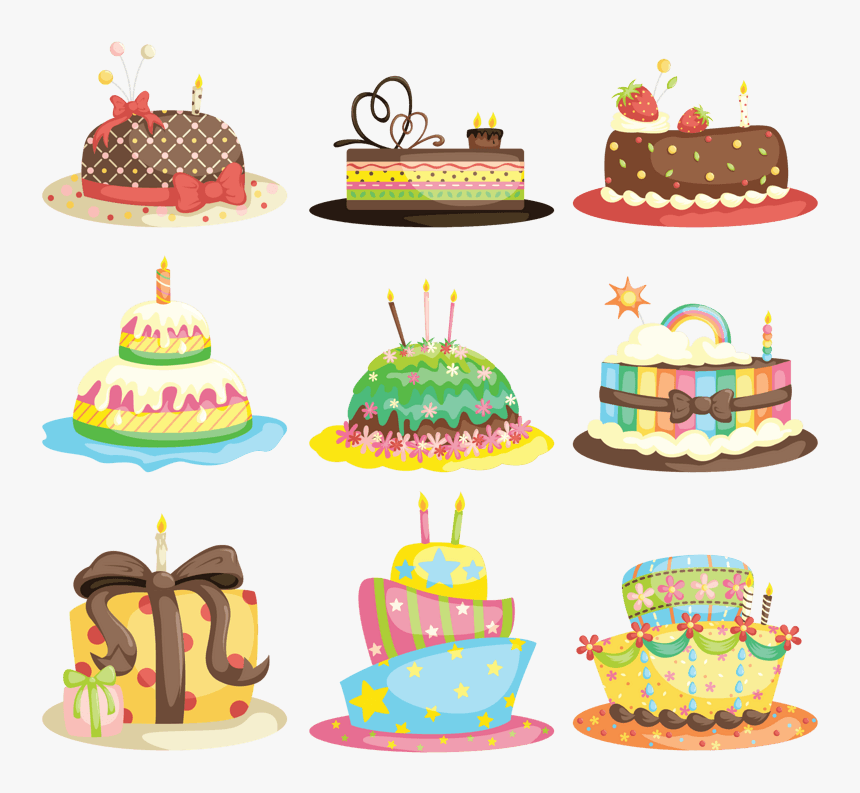 产品实物高脚杯果汁杯 - Cake Cartoon Images Free, HD Png Download