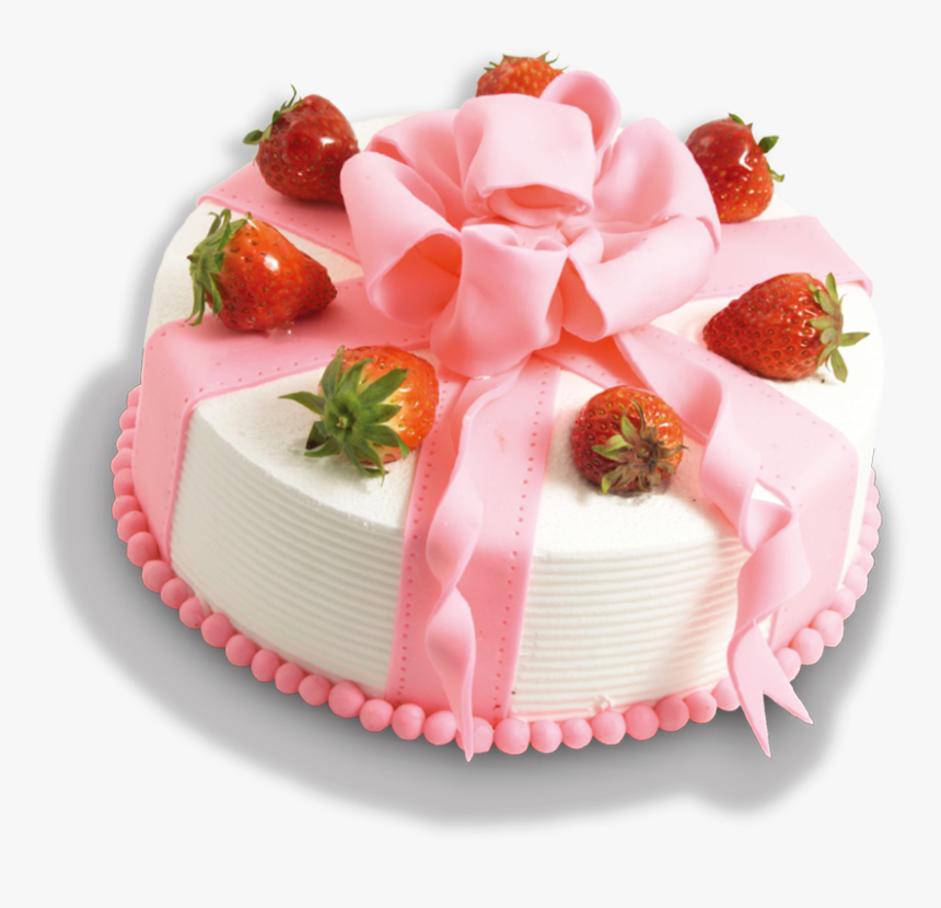 草莓奶油蛋糕图片 - Cake Decorating, HD Png Download