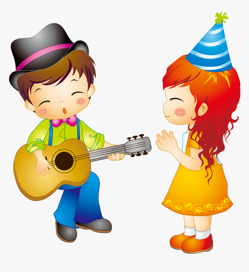卡通生日献歌图片 - Cartoon, HD Png Download