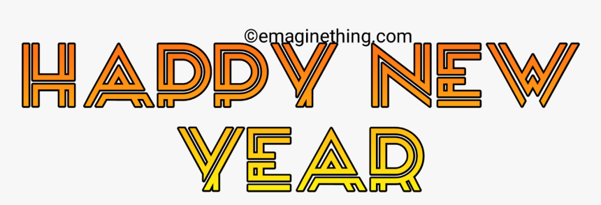 Happy New Year Text Png 2019-whatsapp Sticker,download - Parallel, Transparent Png