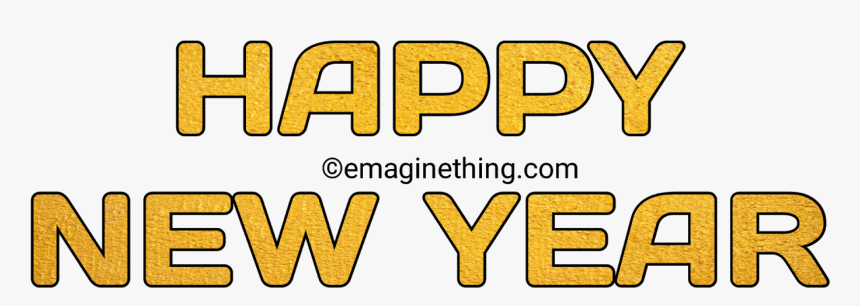 Happy New Year Text Png 2019-whatsapp Sticker,download - Poster, Transparent Png