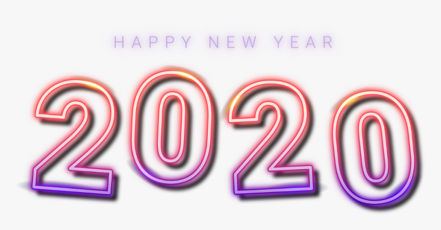 #2020 #happynewyear #neon #lightpainting #luminous - 2020 New Year Png, Transparent Png