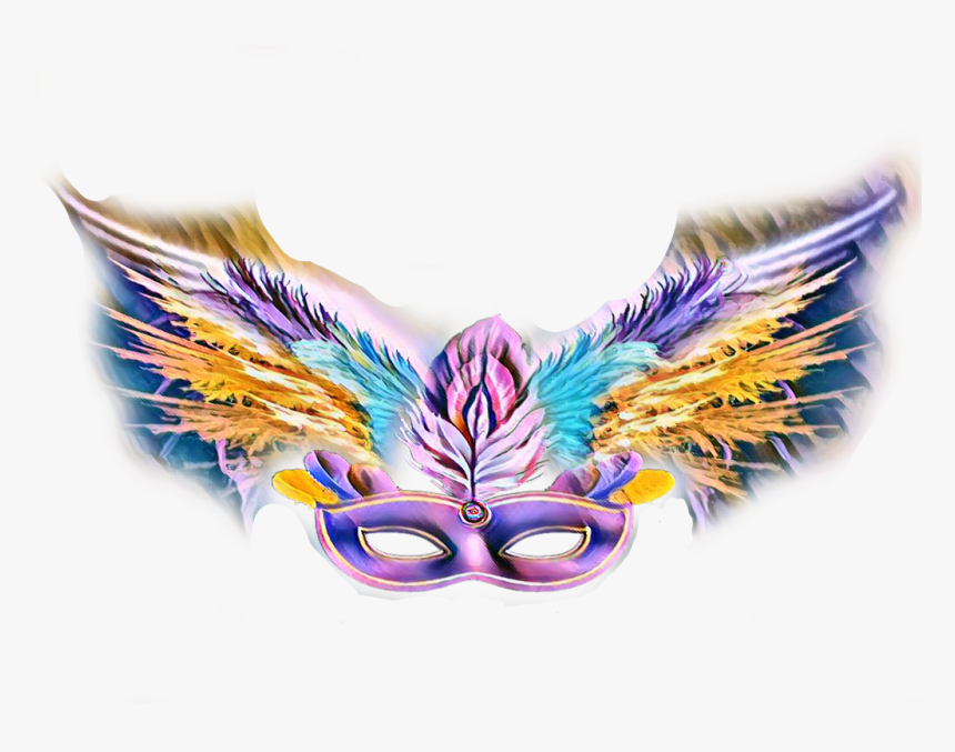 #mask #wings @diamond11pup - Illustration, HD Png Download