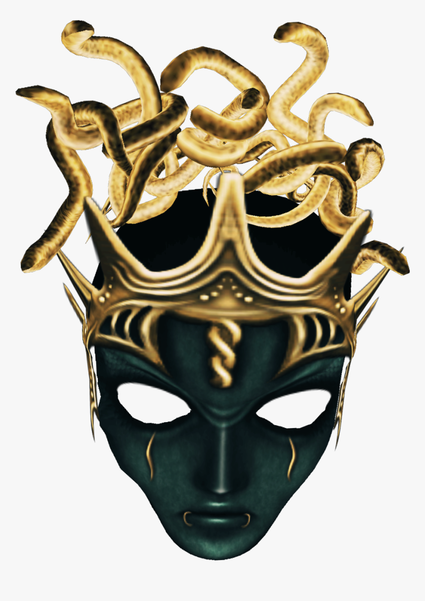 #mask #medusa #snakes #face - Masque, HD Png Download
