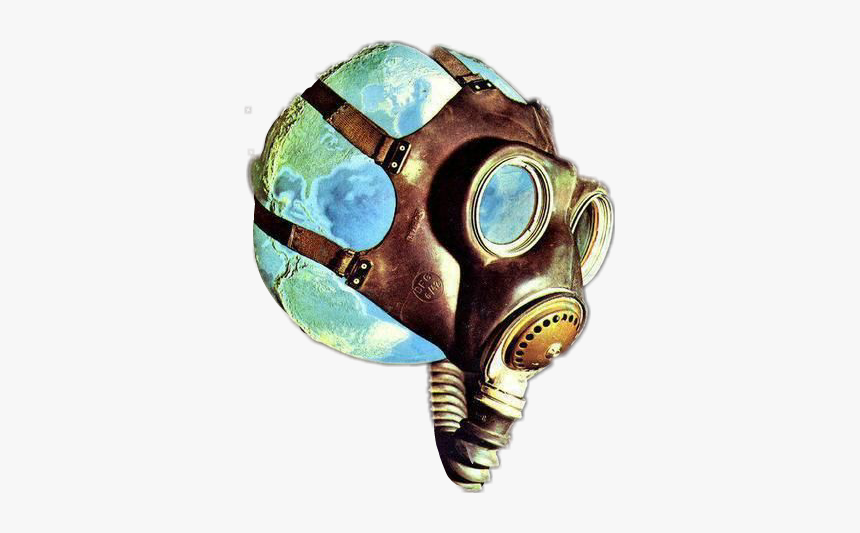 #infi#infinite828 - Earth With Gas Mask, HD Png Download