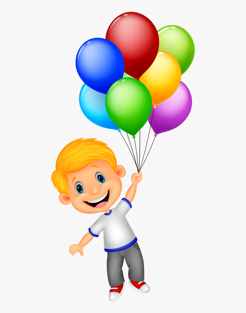 Png Pinterest Birthday - Girl Holding Balloons Clipart, Transparent Png