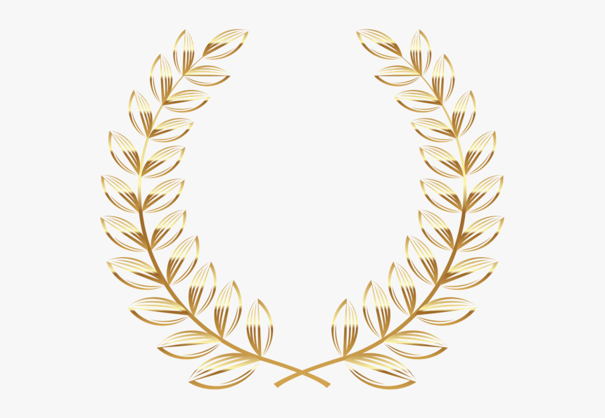 Golden Wreath Transparent Png Clipart Picture - Transparent Laurel Wreath Png, Png Download