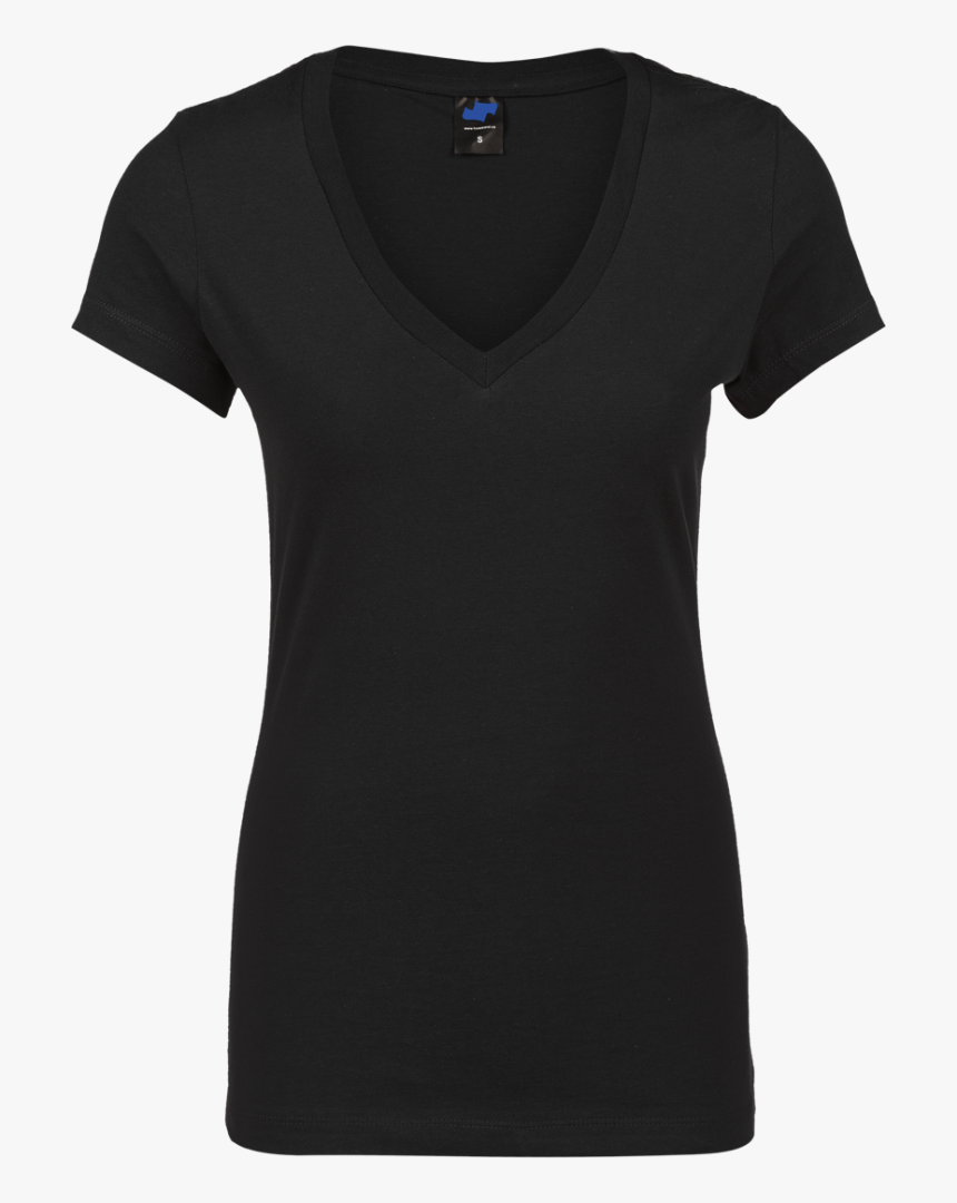 0000 Vneck Black - Active Shirt, HD Png Download