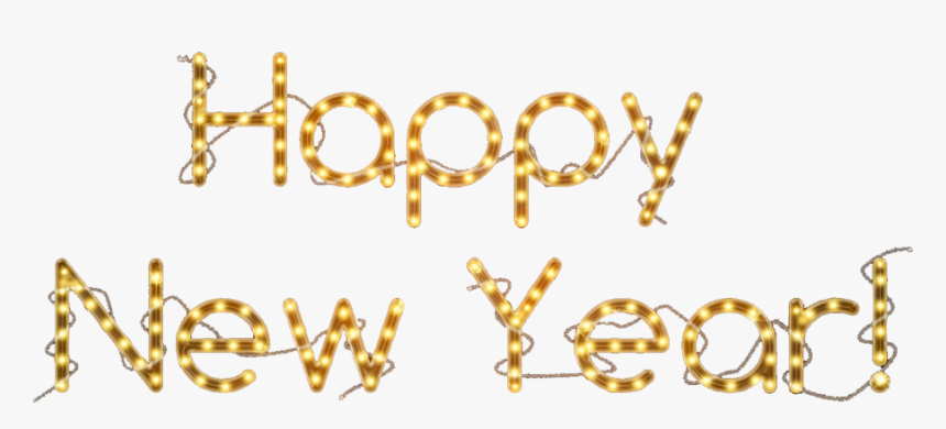 Надпись Happy New Year Png, Transparent Png