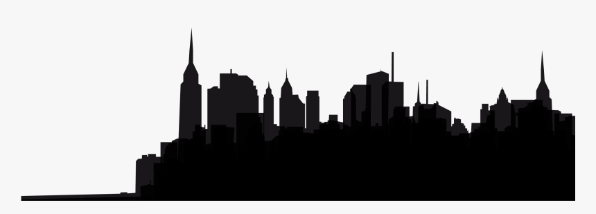 New York City Black And White Skyline Monochrome Photography - Tower Block, HD Png Download