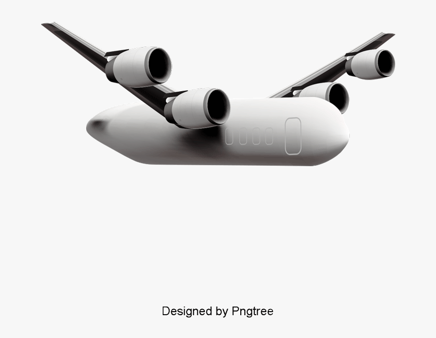 Plane Clipart Png - Wide-body Aircraft, Transparent Png