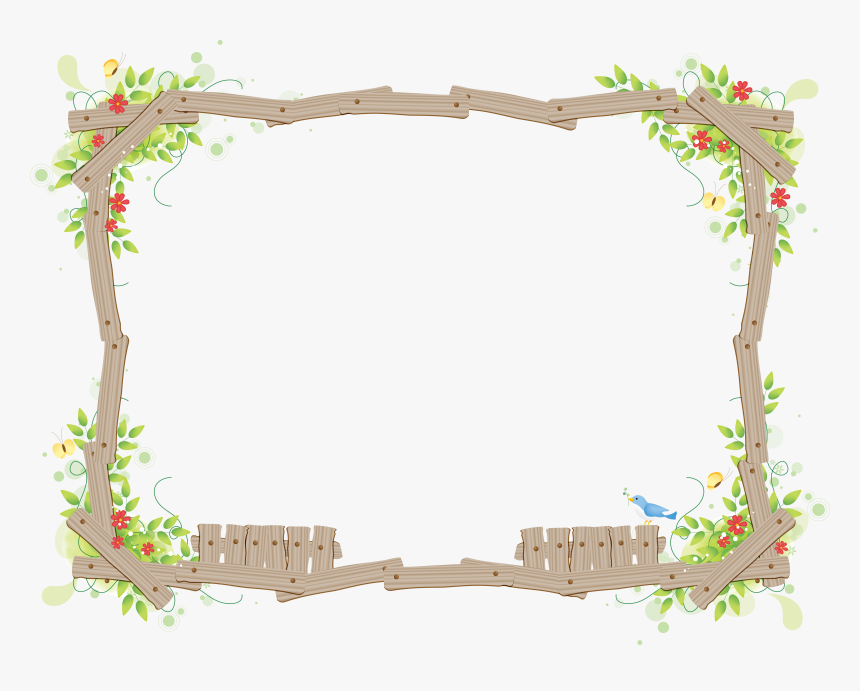 Floral Frame Png - กรอบ รูป สวย ๆ, Transparent Png