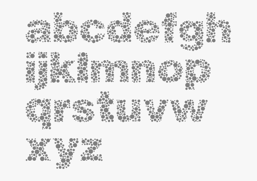 Font Made Of Letters, HD Png Download