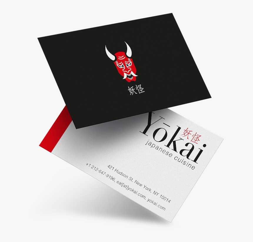 Yokai Buinesscards - Graphic Design, HD Png Download