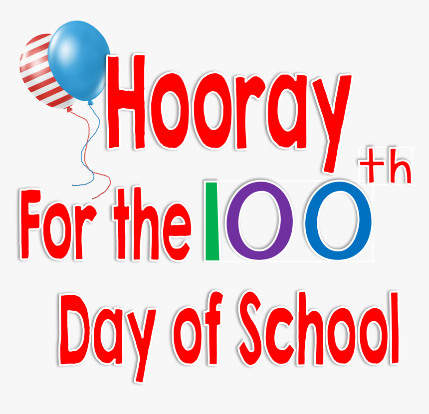 Giveaway Drawing Hooray - 100th Day Of School Png, Transparent Png
