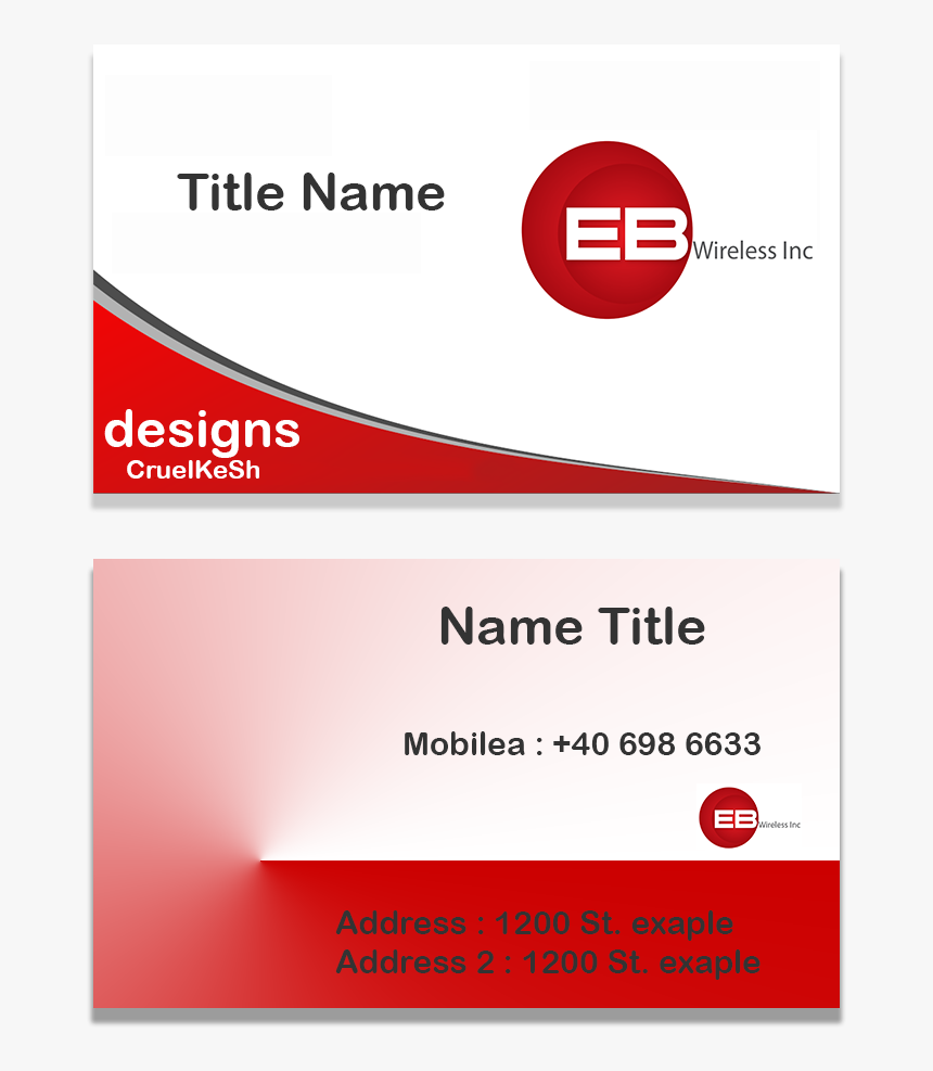 Business Card Design By Cruelkesh For This Project - Graphic Design, HD Png Download