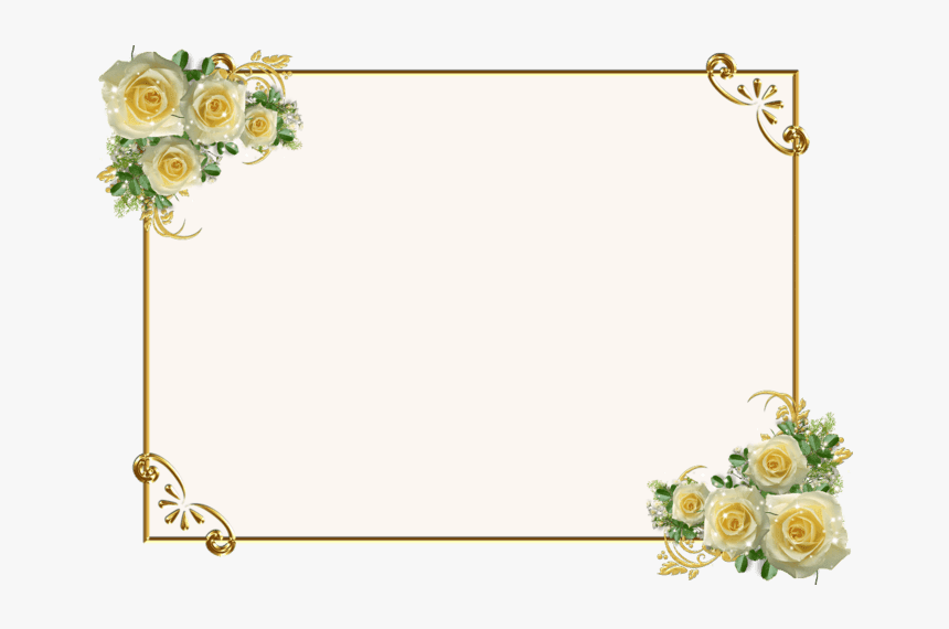 Border Design Red Flower, HD Png Download