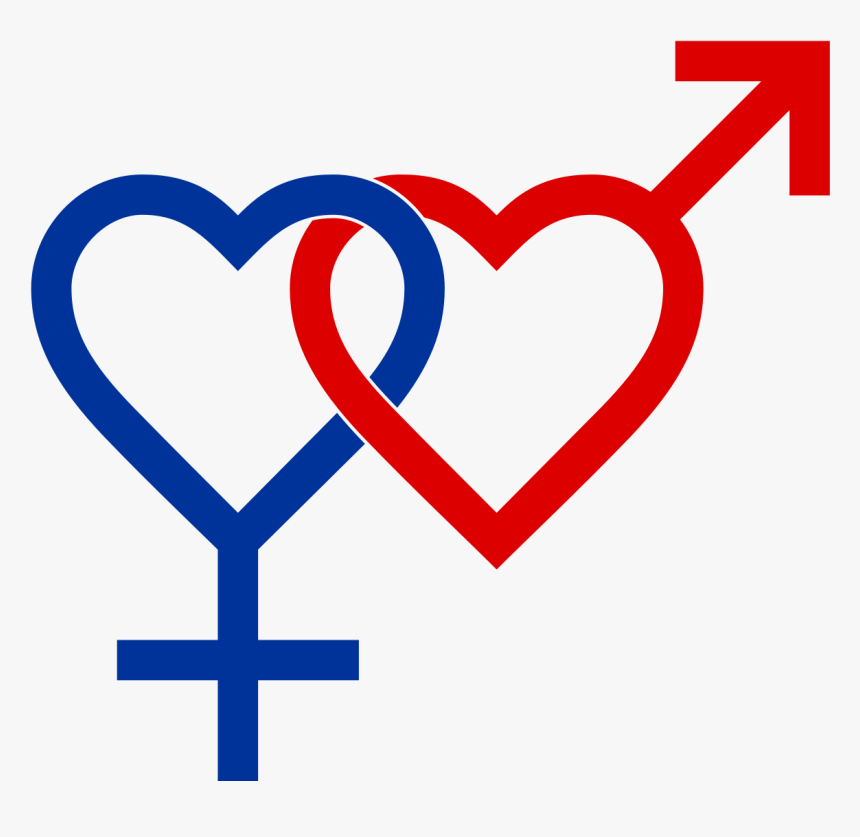 Lesbian Symbol With Hearts, HD Png Download