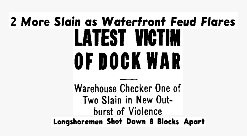 Waterfront Mobsters Gangsters - Calligraphy, HD Png Download