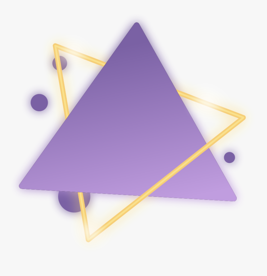 #freetoedit #neon #triangle #purple #kpop #glow #frame - Triangle, HD Png Download