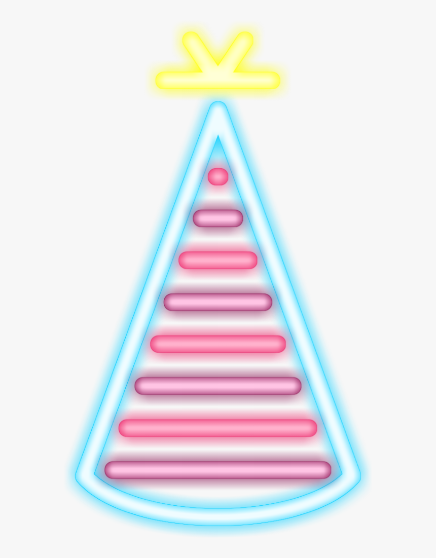 ɴᴇᴏɴ ʙɪʀᴛʜᴅᴀʏ ʜᴀᴛ - Triangle, HD Png Download