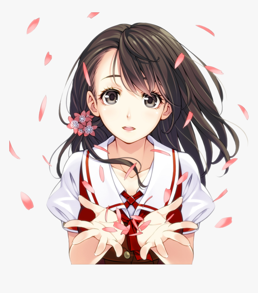 Anime Girl Fighter Student, HD Png Download