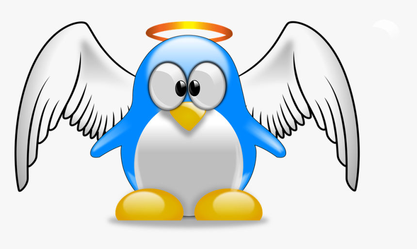 Transparent Tux Png - Transparent Background Wings Clip Art, Png Download