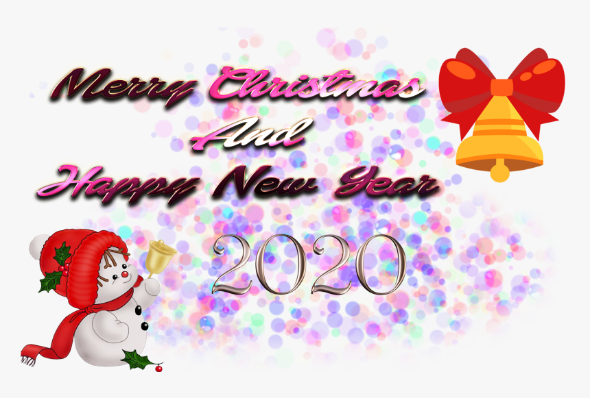 Christmas And New Year Png Image 2020 Png Photo Background - Navidad, Transparent Png