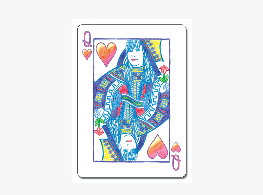 Picture - Queen Of Hearts Playing Card Png, Transparent Png