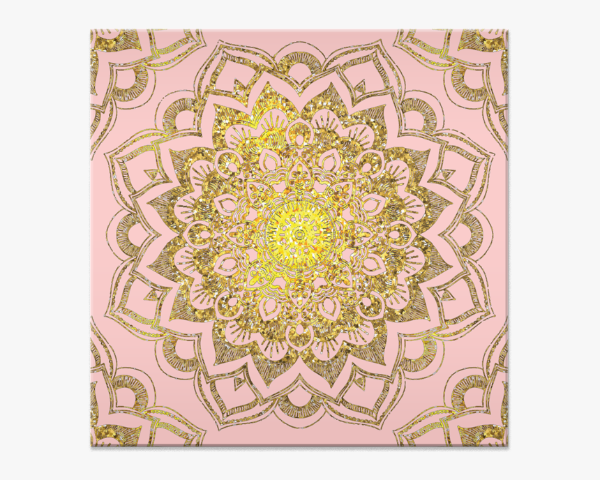 Azulejo Golden Pinkish Mandala De Nelly Dimitrovana - Mandala, HD Png Download