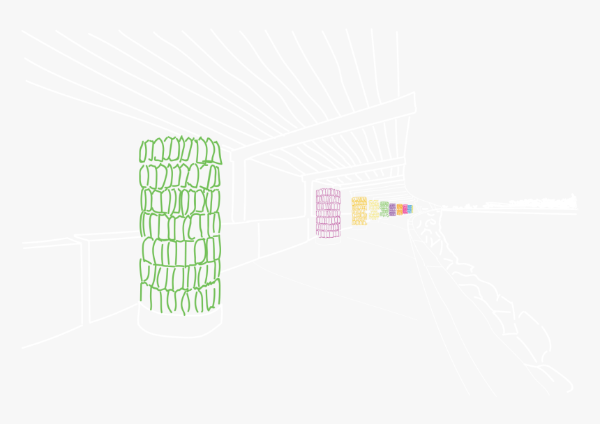 Illustration Of Water-towers © 2019, Bruce Munro Ltd - Drawing, HD Png Download