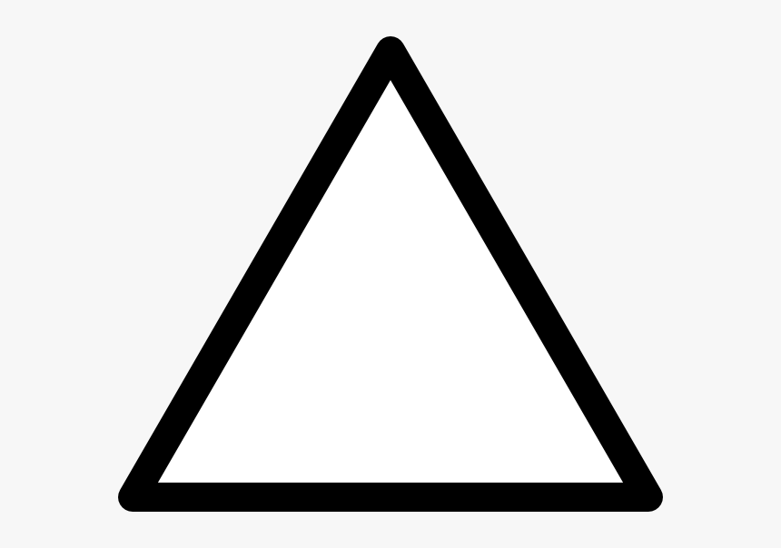 Triangle Black And White Clipart, HD Png Download