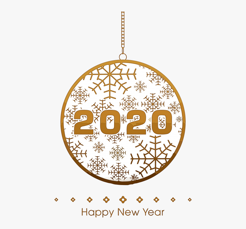 Happy New Year 2020 Round, HD Png Download