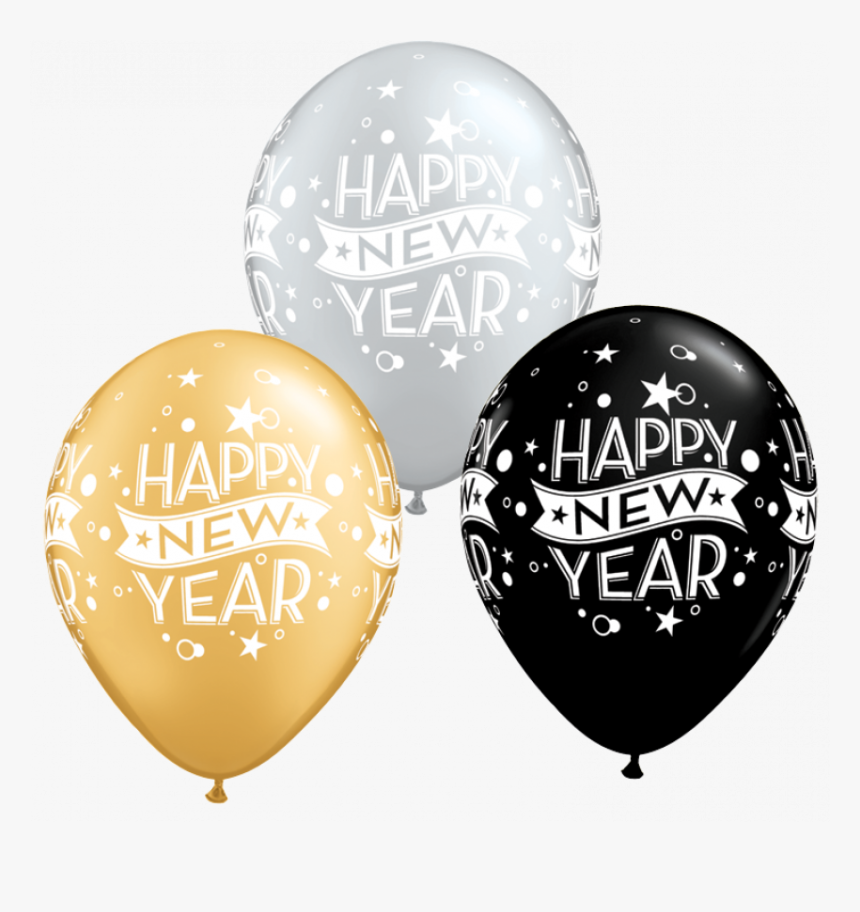 Transparent Happy New Year Balloons Png, Png Download