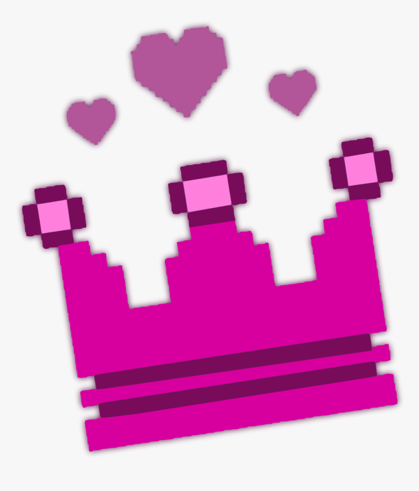 #crown #hat #pink #pixel #princess #prince #queen #king, HD Png Download