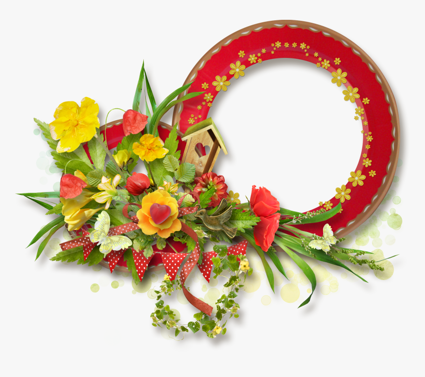 Floral Frame Png - Watercolor Painting, Transparent Png