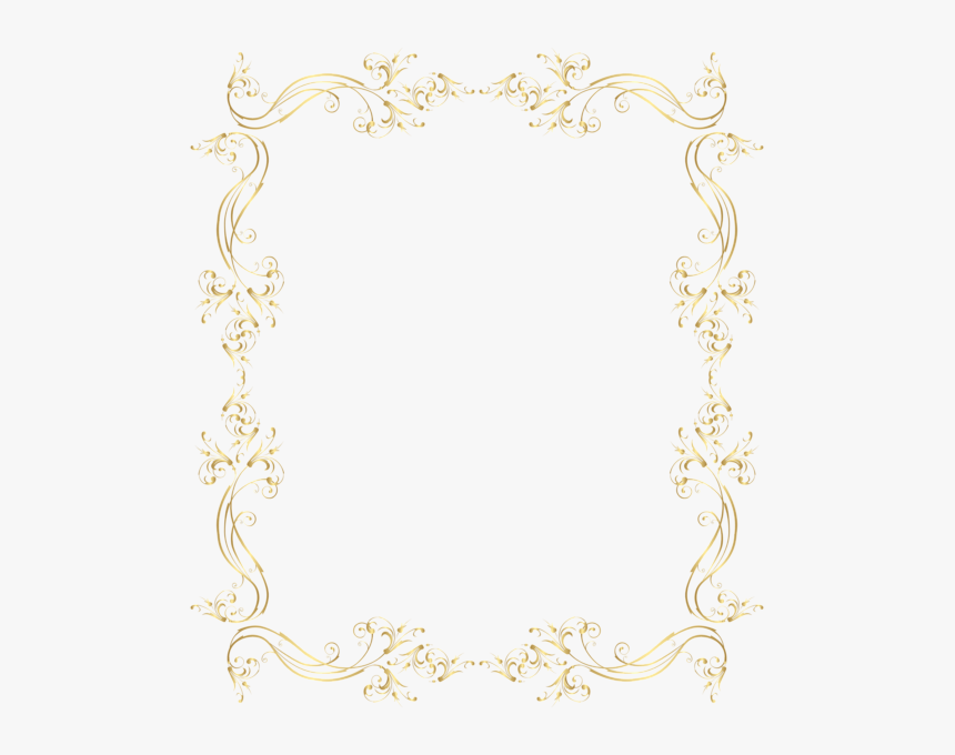 Floral Border Frames Png, Transparent Png